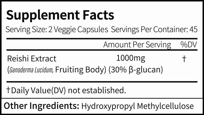 Reishi (Gano) Cápsulas nutrition facts